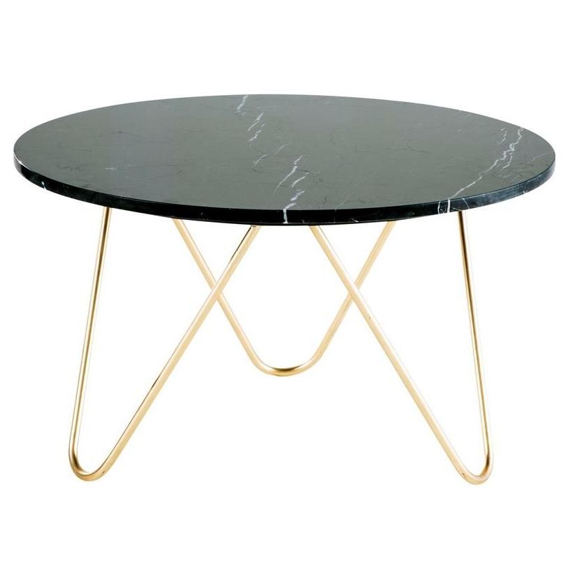 Fashionable Eagle Gold Metal And Black Marble Coffee Table (h46 X W75 With Black Metal And Marble Coffee Tables (View 2 of 20)
