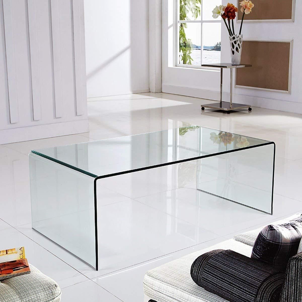 Fashionable Insignia Acrylic Coffee Table Modern Home Office Furniture Inside Acrylic Modern Coffee Tables (View 19 of 20)