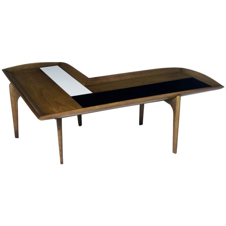Fashionable L Shaped Coffee Tables Inside L Shape Wood, Black And White Block Coffee Table (View 3 of 20)