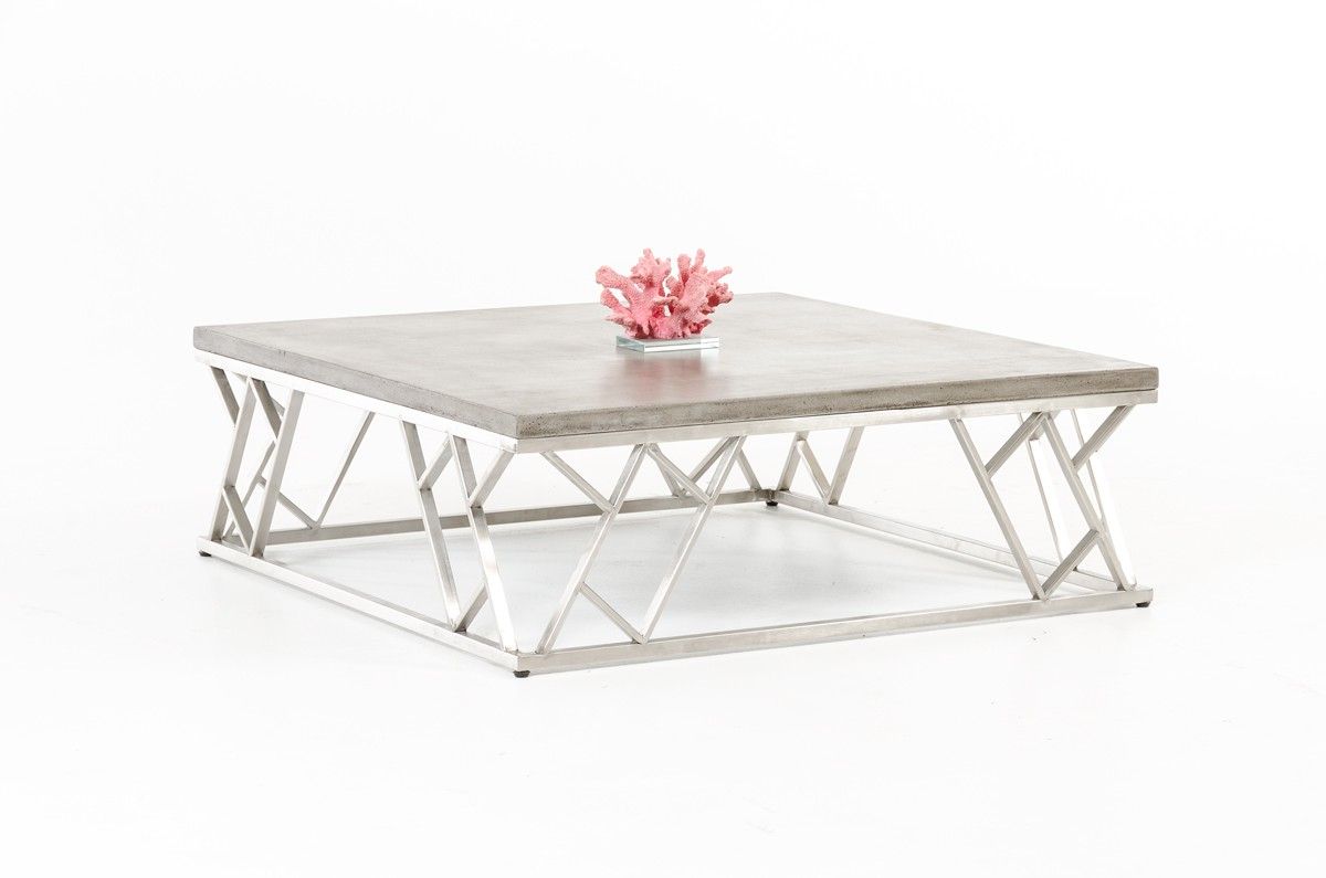 Fashionable Modrest Scape Modern Concrete Coffee Table – Coffee Tables With Regard To Modern Concrete Coffee Tables (View 19 of 20)