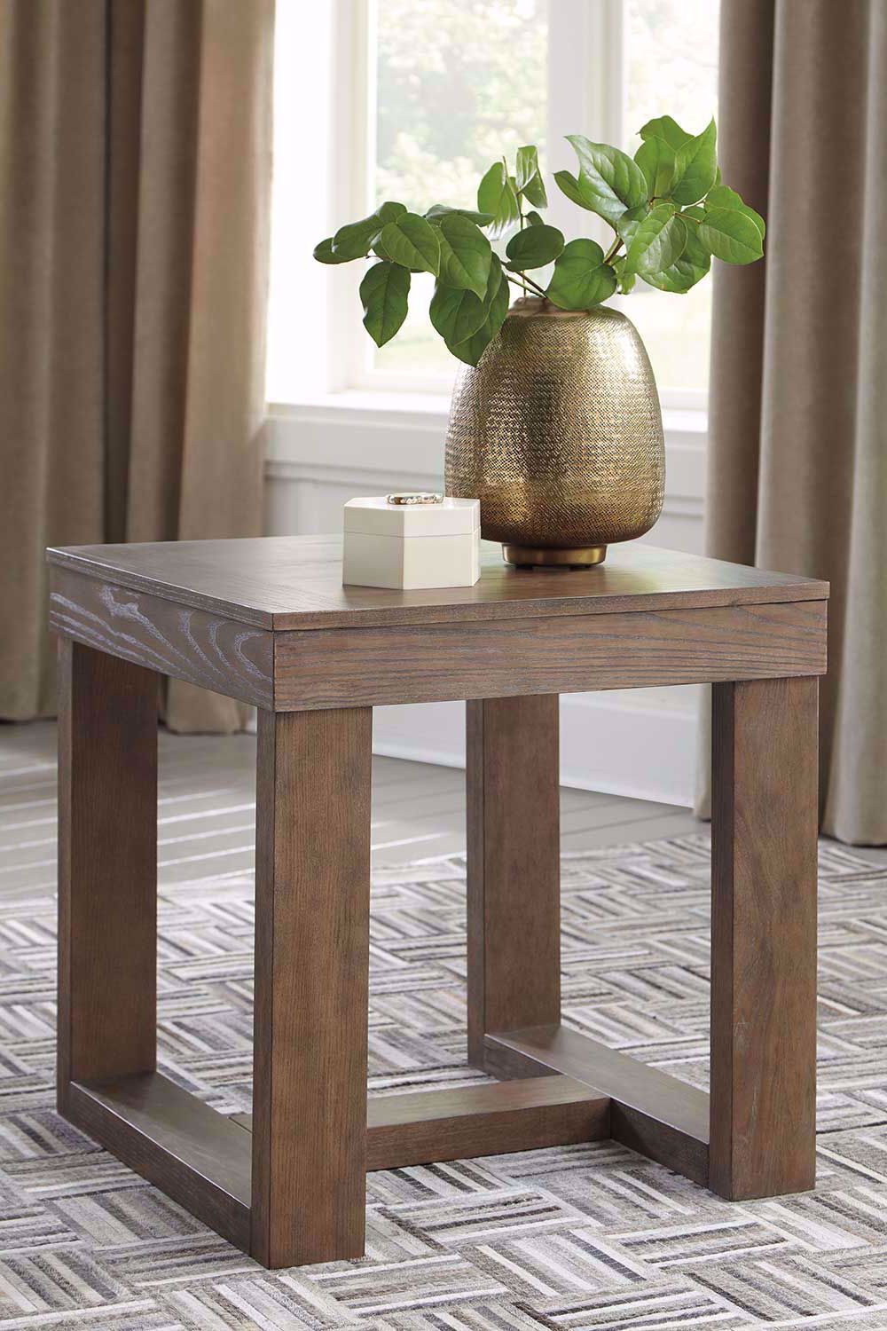 Fashionable Square Modern Accent Tables For Cariton Gray Square End Table (View 5 of 20)