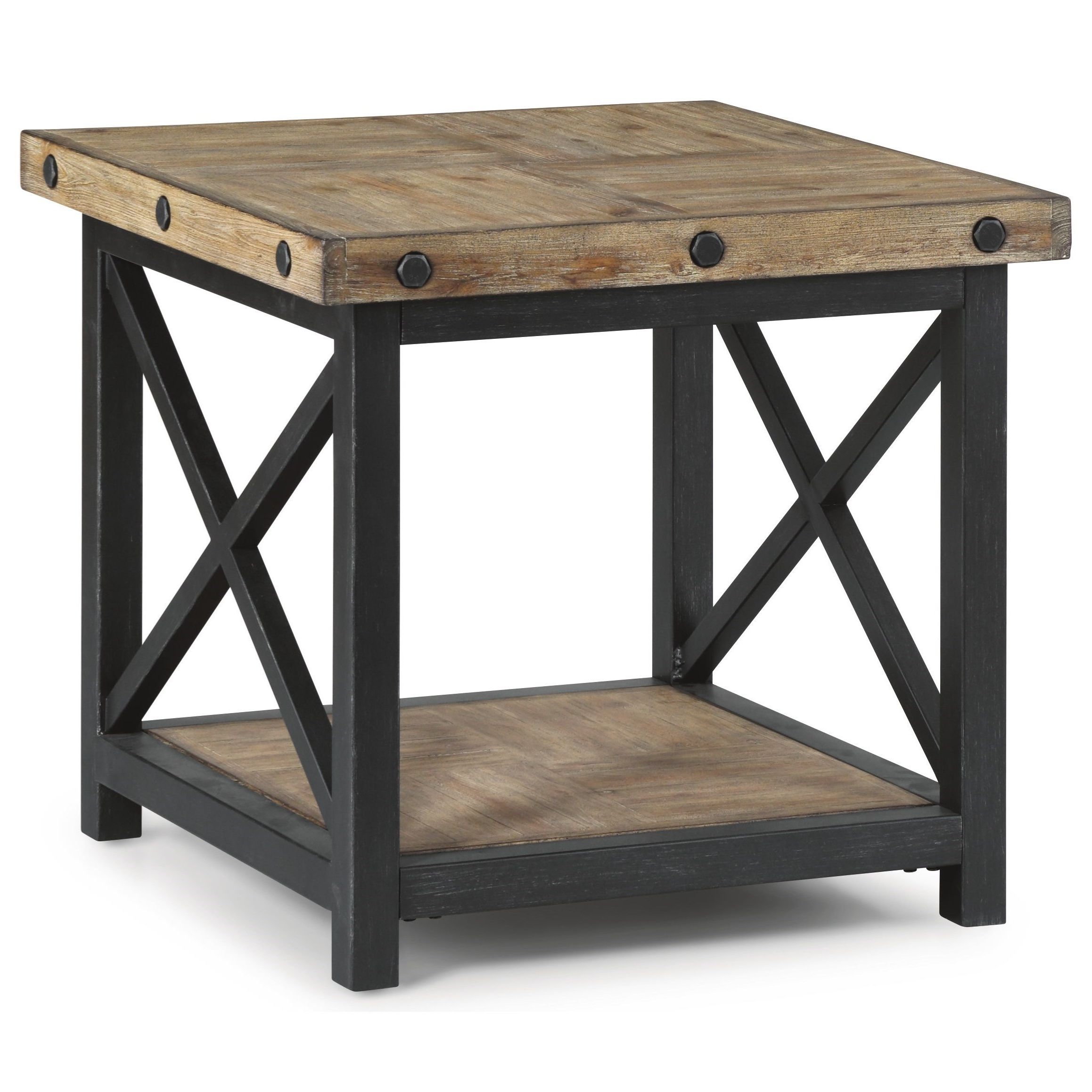 Fashionable Wynwood, A Flexsteel Company Carpenter Square End Table Inside Square Modern Accent Tables (View 4 of 20)