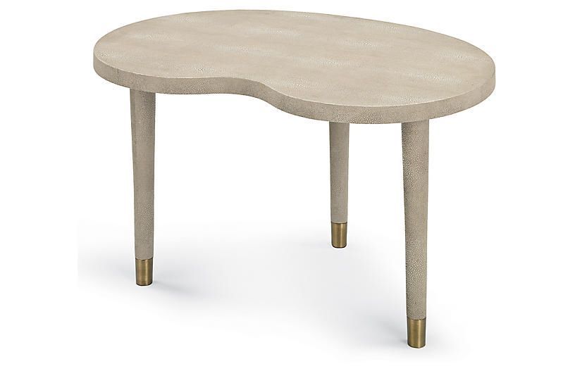 Faux Shagreen Coffee Table – Ivory – Regina Andrew Design Regarding Fashionable Faux Shagreen Coffee Tables (View 11 of 20)