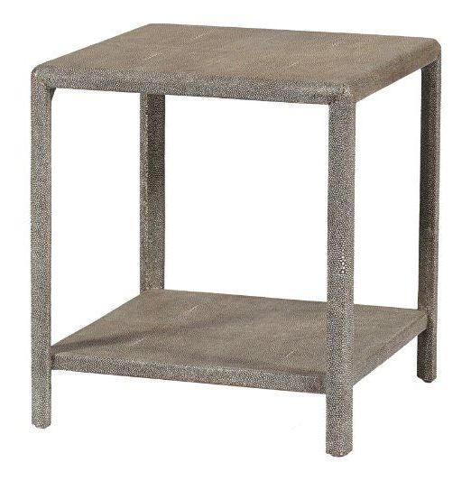 Faux Shagreen Coffee Tables Throughout Popular Amazon – Daniel Faux Gray & Natural Shagreen Accent (View 15 of 20)