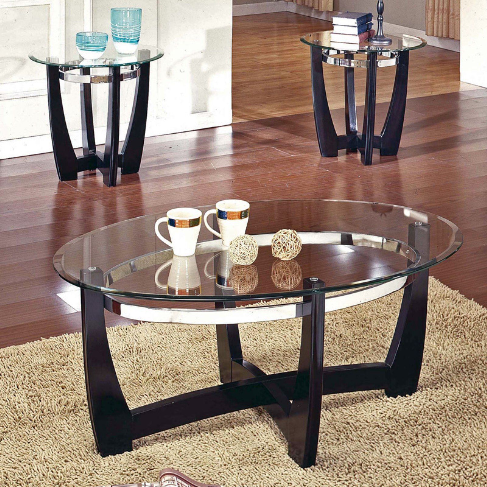 Favorite 2 Piece Round Coffee Tables Set With Steve Silver Matinee Coffee Table Set – Walmart (View 7 of 20)