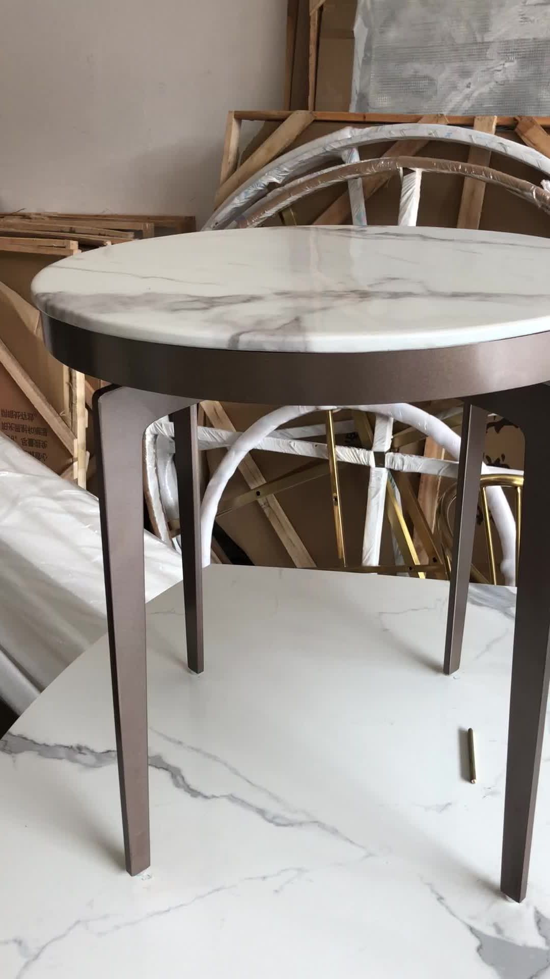 Favorite Luxury Italy Fancy Hot Sale Metal Rose Gold Stainless With Regard To White Marble Gold Metal Coffee Tables (View 5 of 20)