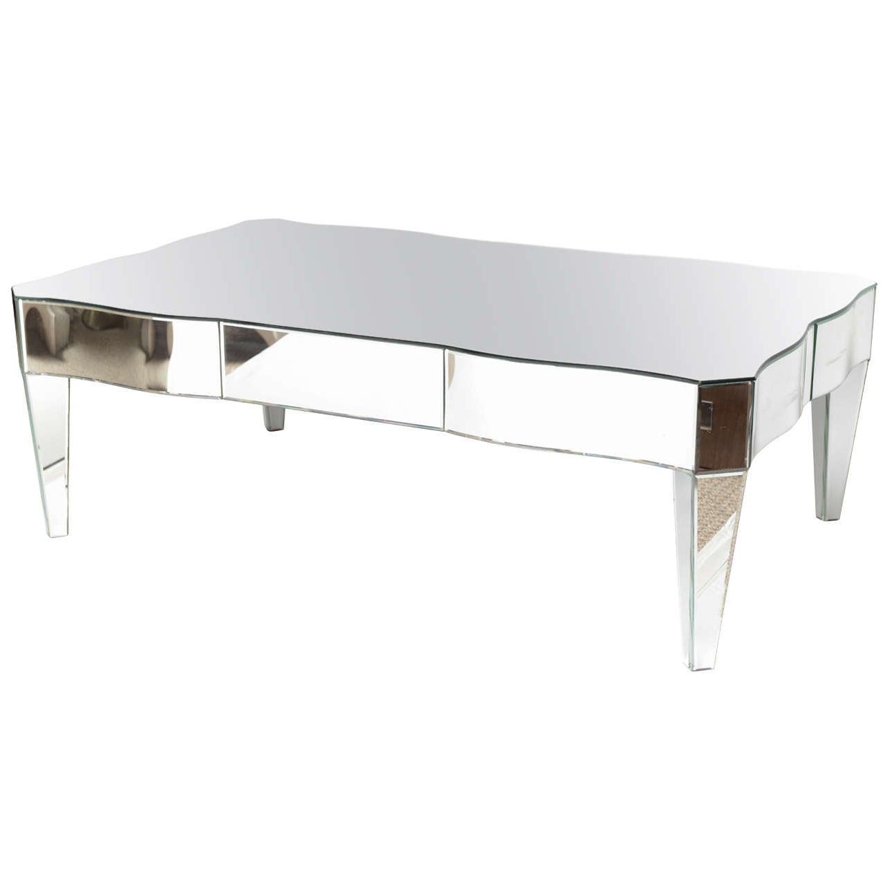 Favorite Mirrored Cocktail Tables Pertaining To Hollywood Regency Style Mirrored Cocktail Table At 1stdibs (View 5 of 20)