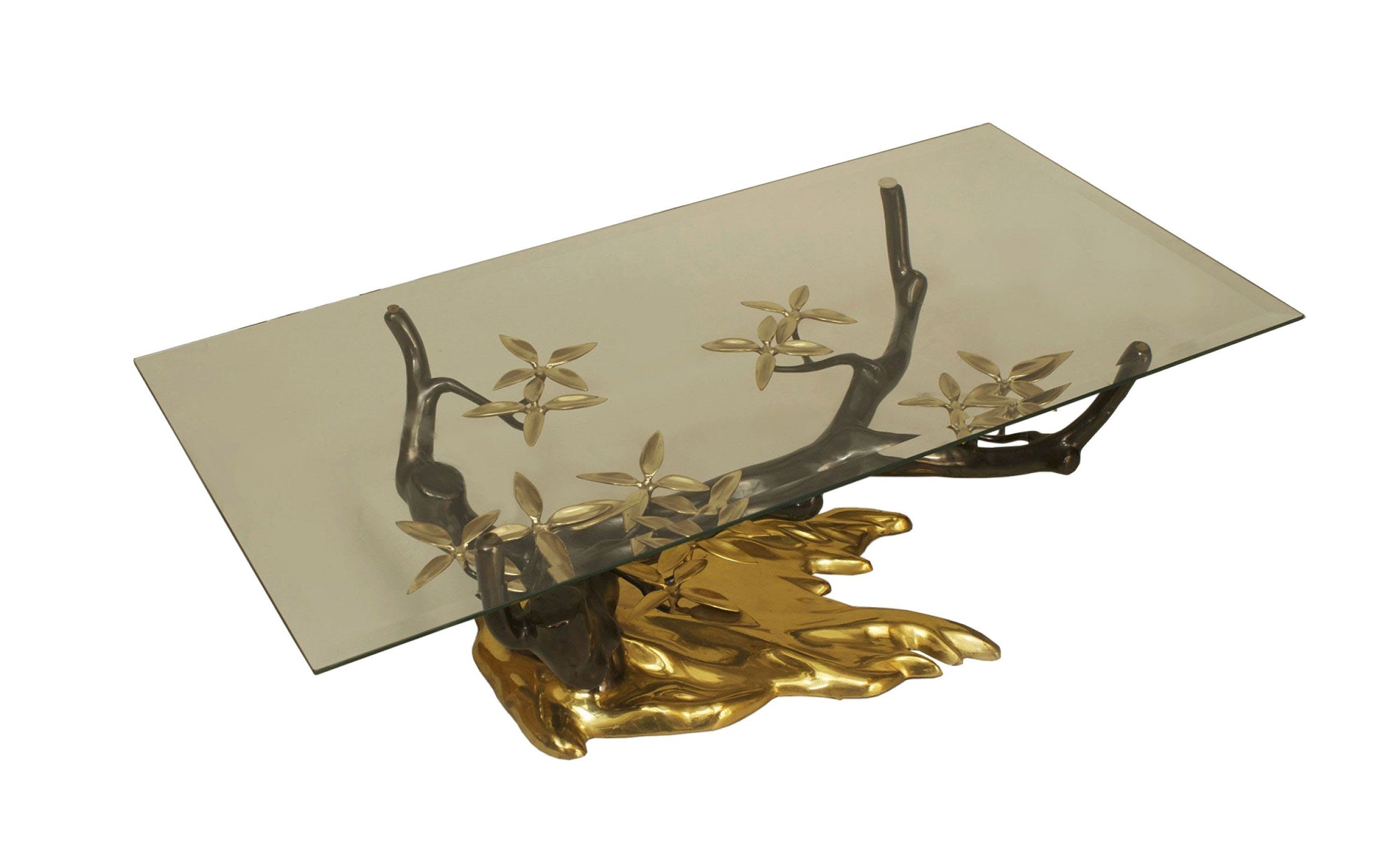 Favorite Willy Daro Bronze Tree Coffee Table 2 Throughout Bronze Metal Rectangular Coffee Tables (View 15 of 20)