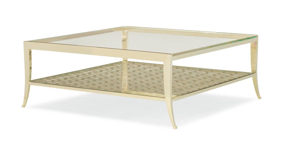 Geometric Glass Top Gold Coffee Tables With Current Pattern Recognition, Square Gold Metal Glass Top Cocktail (View 17 of 20)