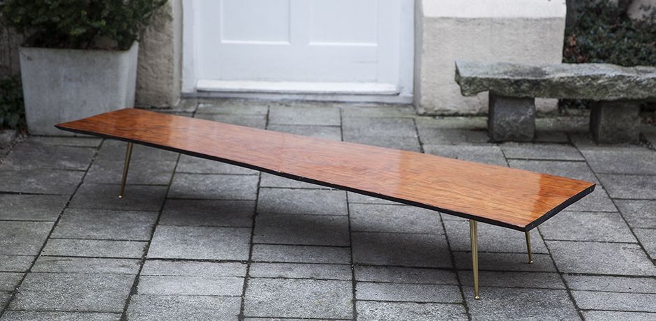 Glamorous Tripod Teak Coffee Table With Brass Legs Within Widely Used Coffee Tables With Tripod Legs (View 16 of 20)