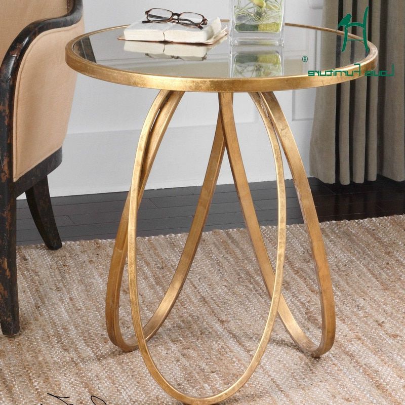 Glass And Gold Coffee Tables For Most Current Louis Fashion Coffee Tables North European Side Table (View 19 of 20)