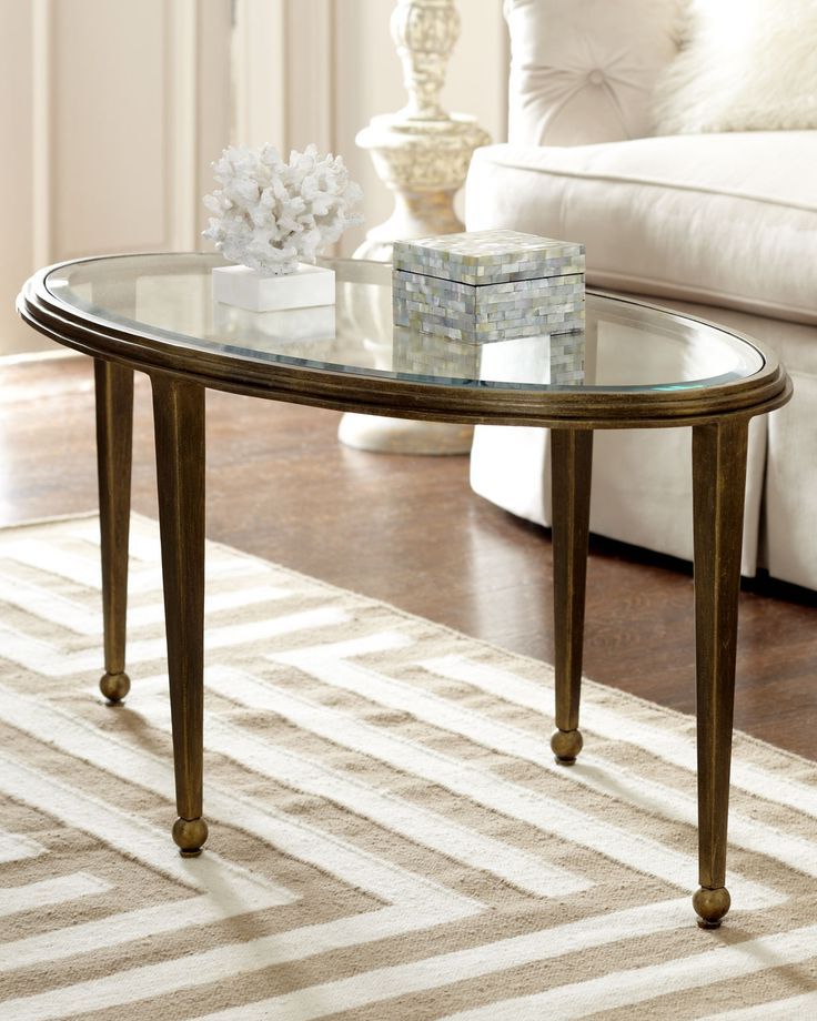 Glass And Gold Oval Coffee Tables In Latest Pin On For The Home (View 12 of 20)