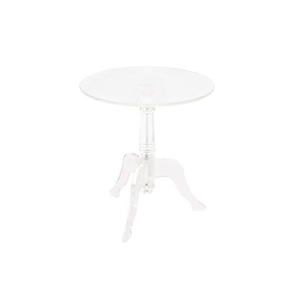 Gold And Clear Acrylic Side Tables For Best And Newest Clear Acrylic End Table 65036acr01u – The Home Depot (View 17 of 20)