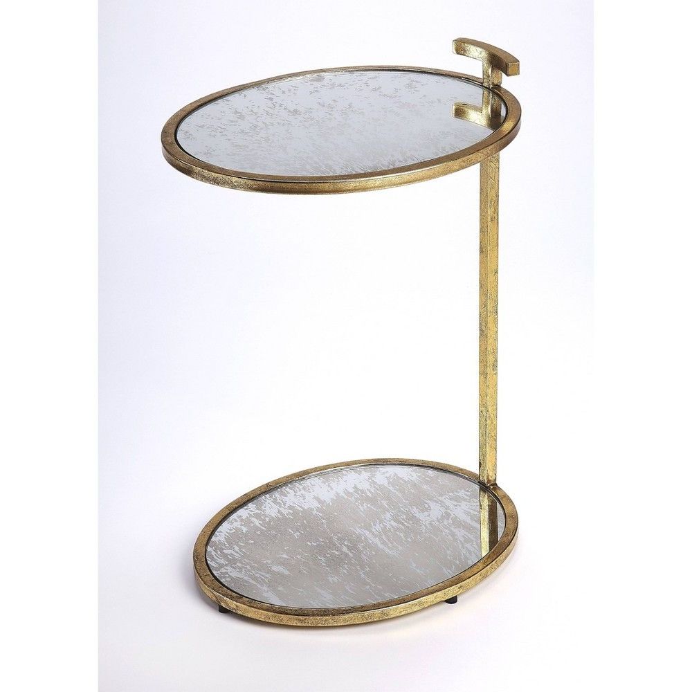 Gold And Mirror Modern Cube End Tables Within Most Recently Released Ciro Metal & Mirror Side Table Gold – Butler Specialty (View 20 of 20)