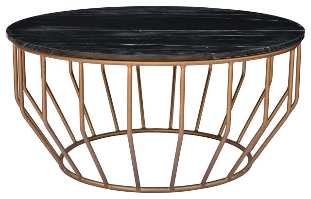 Gold Leaf Round Coffee Table – Contemporary – Coffee Intended For Most Recent Leaf Round Coffee Tables (View 12 of 20)