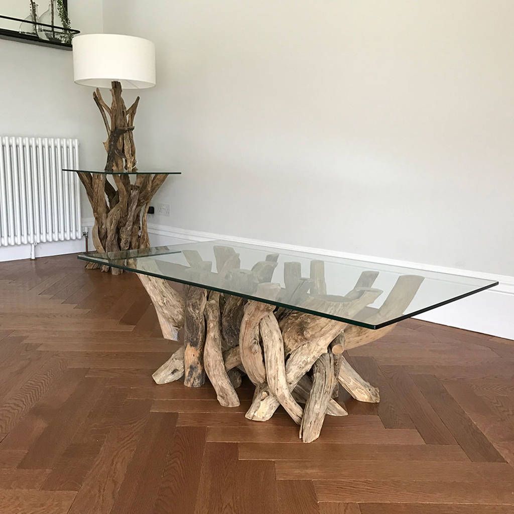 Gray Driftwood And Metal Coffee Tables With Regard To Latest Rectangular Driftwood Coffee Table Basedoris Brixham (View 9 of 20)