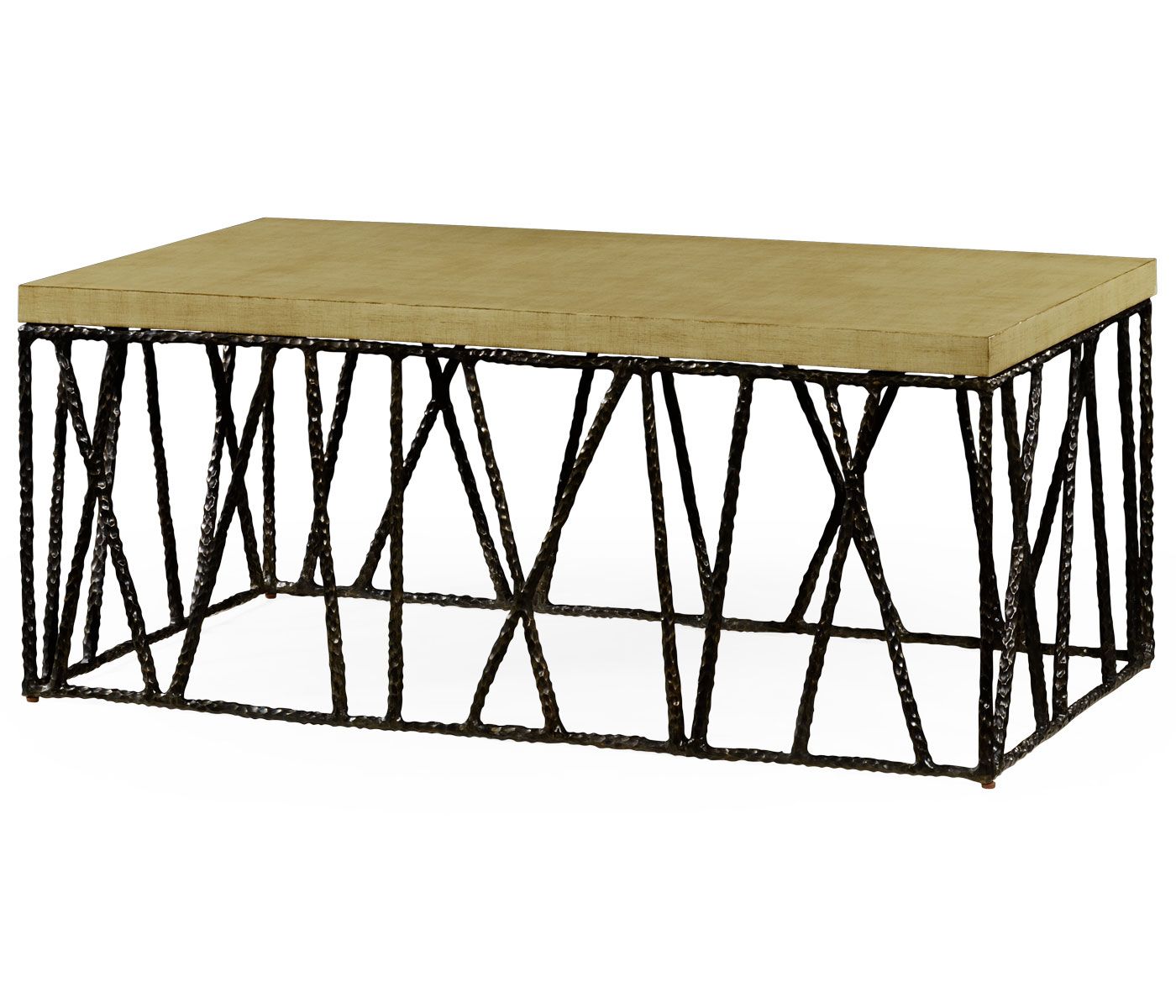 Hammered Antique Brass Modern Cocktail Tables In Most Recently Released Hammered Antique Black Brass Coffee Table With Celadon Top (View 5 of 20)