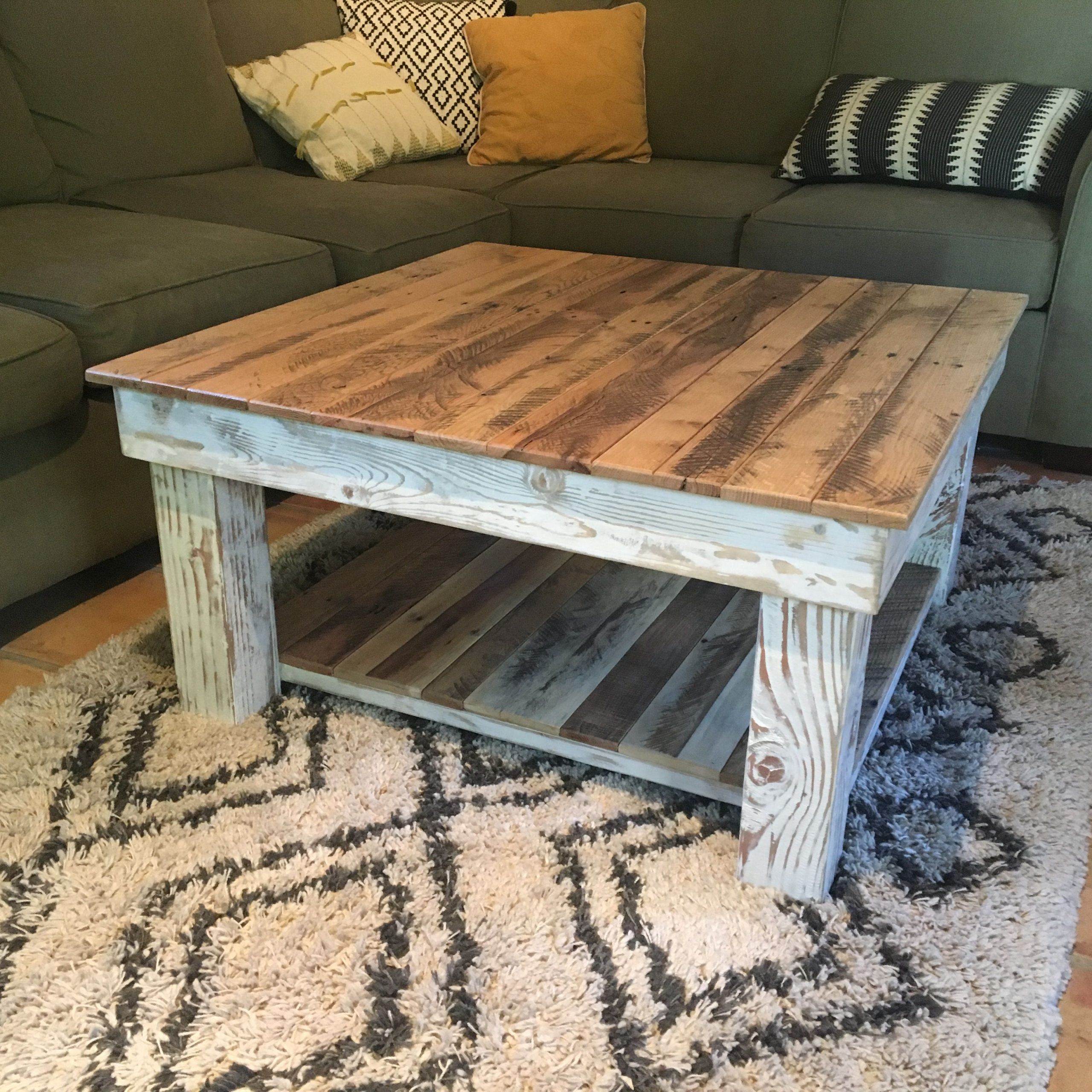 Hand Made Reclaimed Wood Rustic Coffee Tablea.m (View 4 of 20)