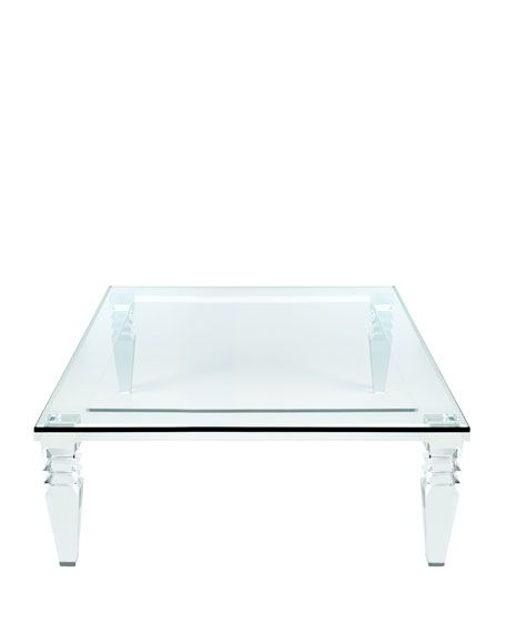 Interlude Home Christelle Acrylic Coffee Table Intended For Well Known Silver And Acrylic Coffee Tables (View 13 of 20)