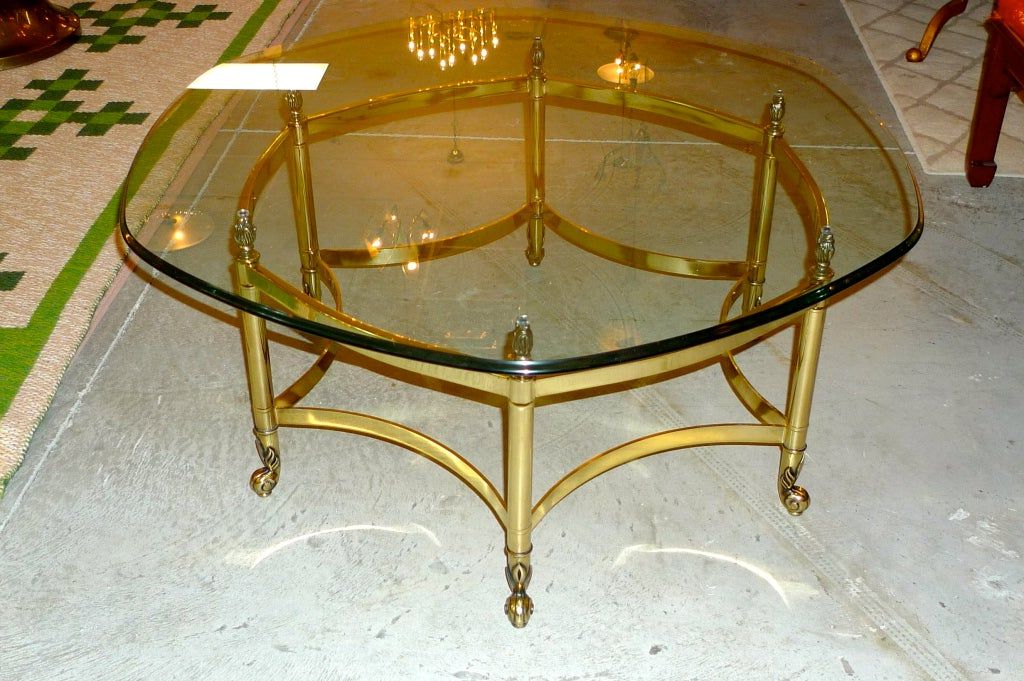 La Barge Brass Hexagonal Cocktail Table For Sale At 1stdibs With Favorite Antique Brass Round Cocktail Tables (View 4 of 20)