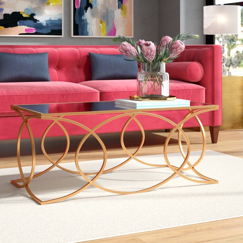 Latest Geometric Coffee Tables With Everly Quinn Melina Geometric Coffee Table & Reviews (View 10 of 20)