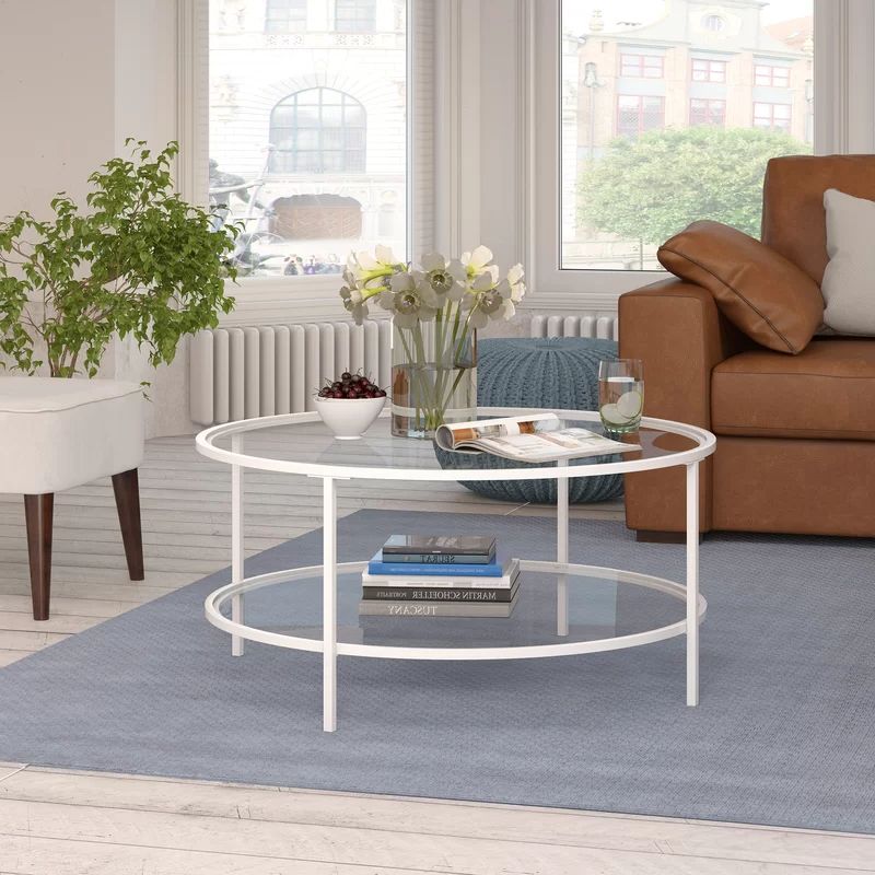 Latest Geometric White Coffee Tables With Andover Mills Magdalen Coffee Table With Storage & Reviews (View 20 of 20)