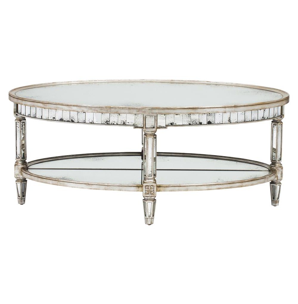 Latest John Richard Kendrick Hollywood Regency Silver Antique Throughout Antiqued Gold Leaf Coffee Tables (View 19 of 20)