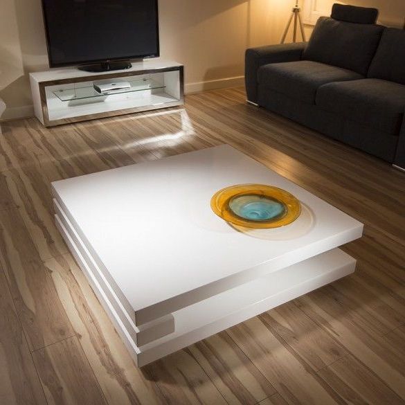 Latest Large Modern Coffee Tables In Superb Extra Large Modern Square White Gloss  (View 7 of 20)