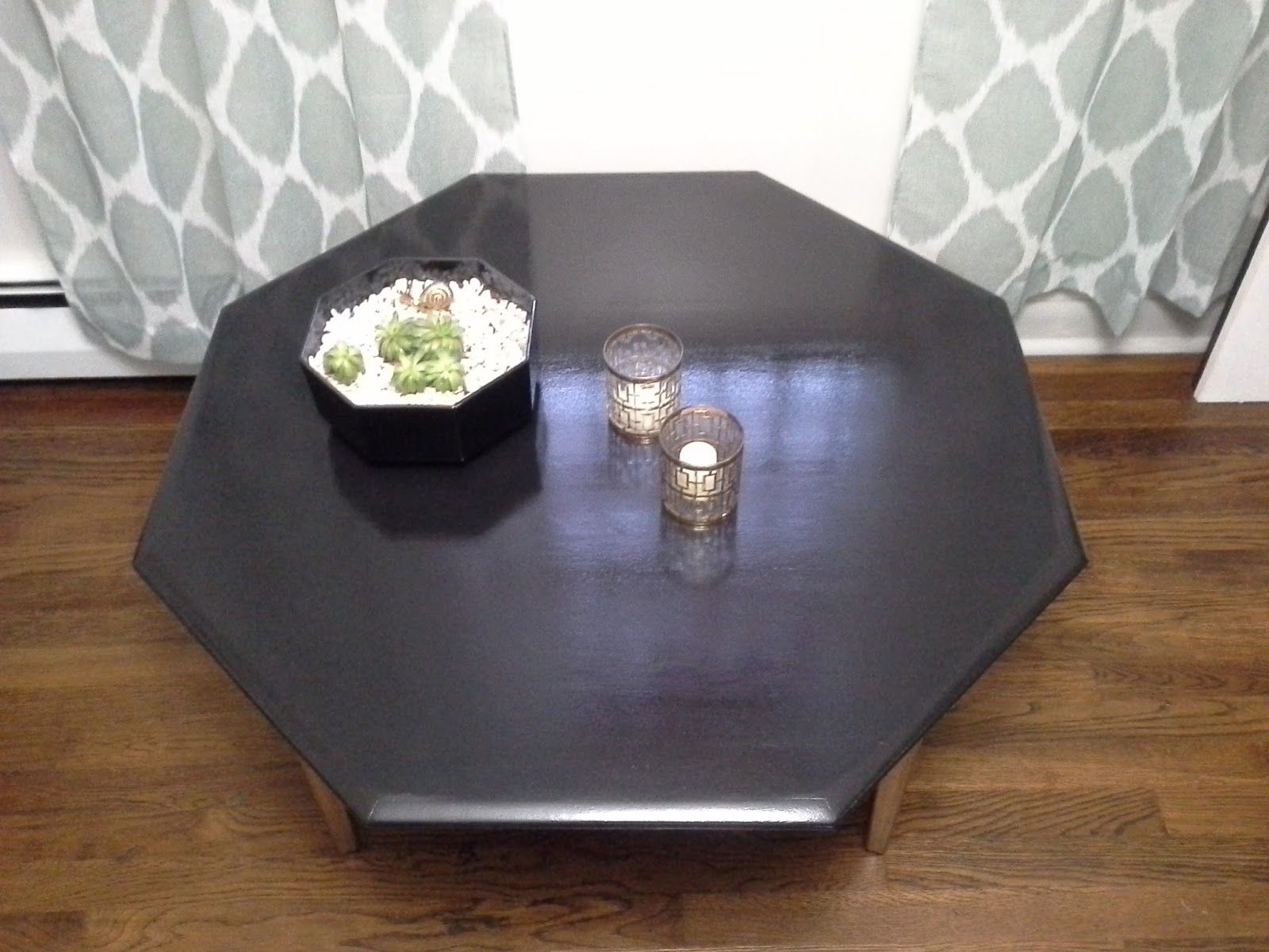 Latest Lilly's Home Designs: Black And Gold Mcm Coffee Table Within Black And Gold Coffee Tables (View 15 of 20)