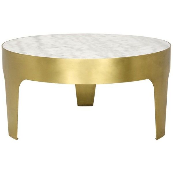 Latest Noir 36" Cylinder Round Coffee Table, Antique Brass, Metal Within Antique Brass Round Cocktail Tables (View 13 of 20)