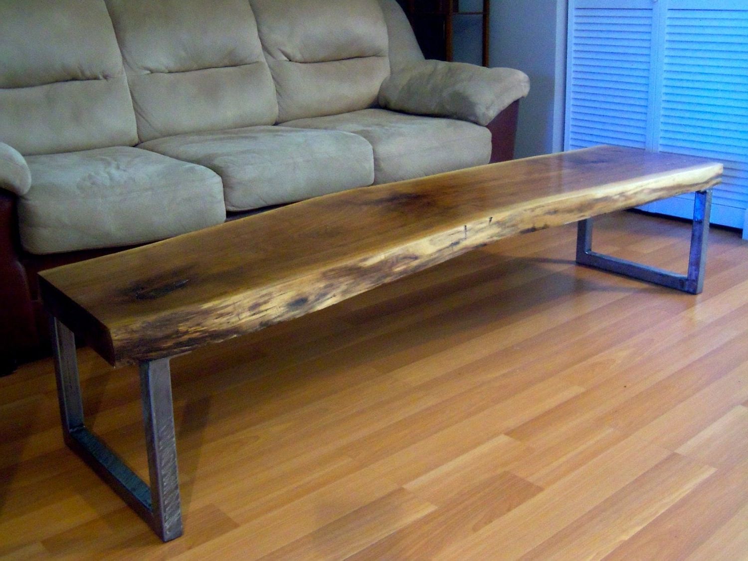 Live Edge Black Walnut Slab Coffee Table Intended For Recent Walnut Coffee Tables (View 7 of 20)