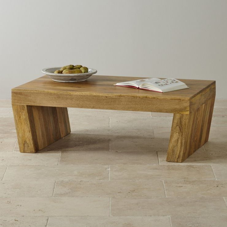 Mantis Light Natural Solid Mango Coffee Table With Angled Legs With Latest Natural Mango Wood Coffee Tables (View 1 of 20)