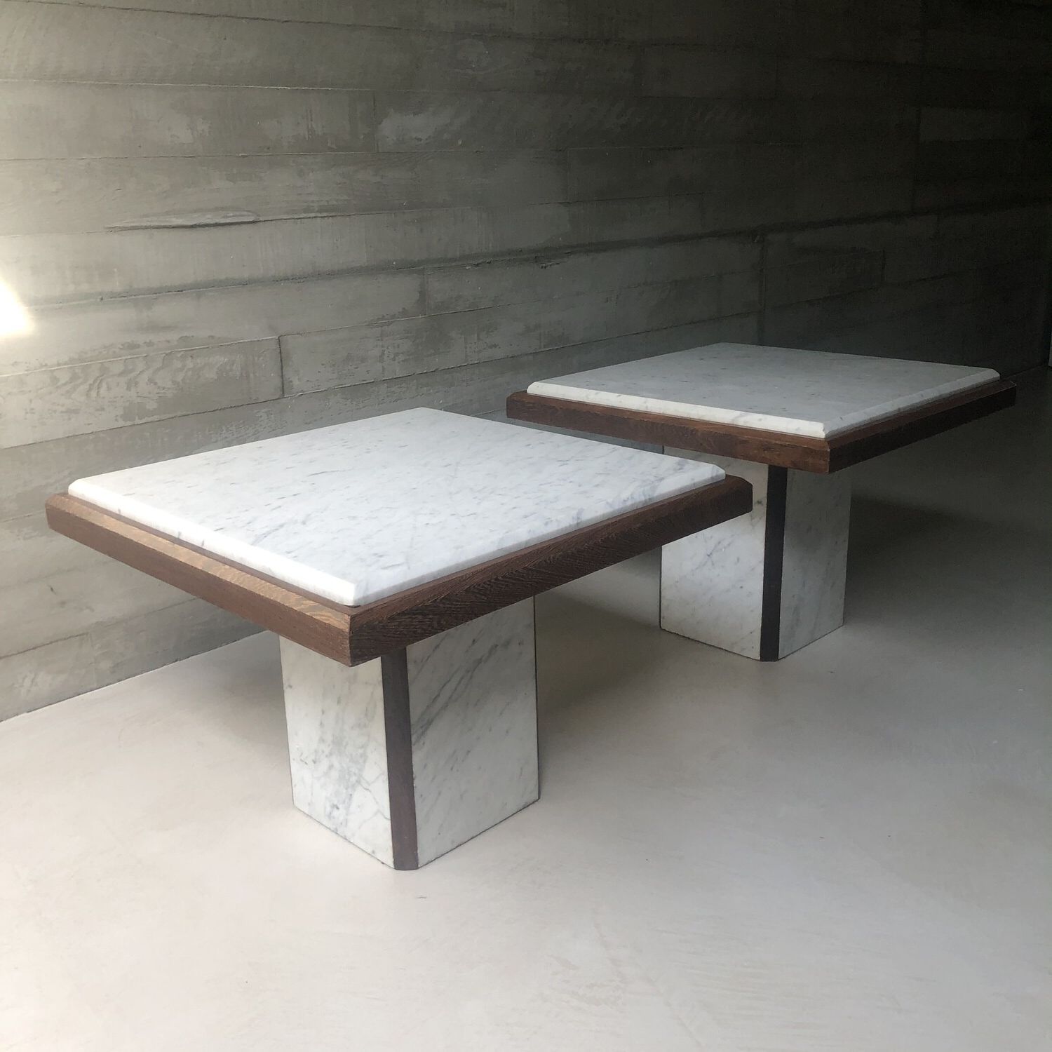 Marble Coffee Tables Set Of 2 With Popular Set Of Two Marble And Wood Coffee Tables (View 1 of 20)