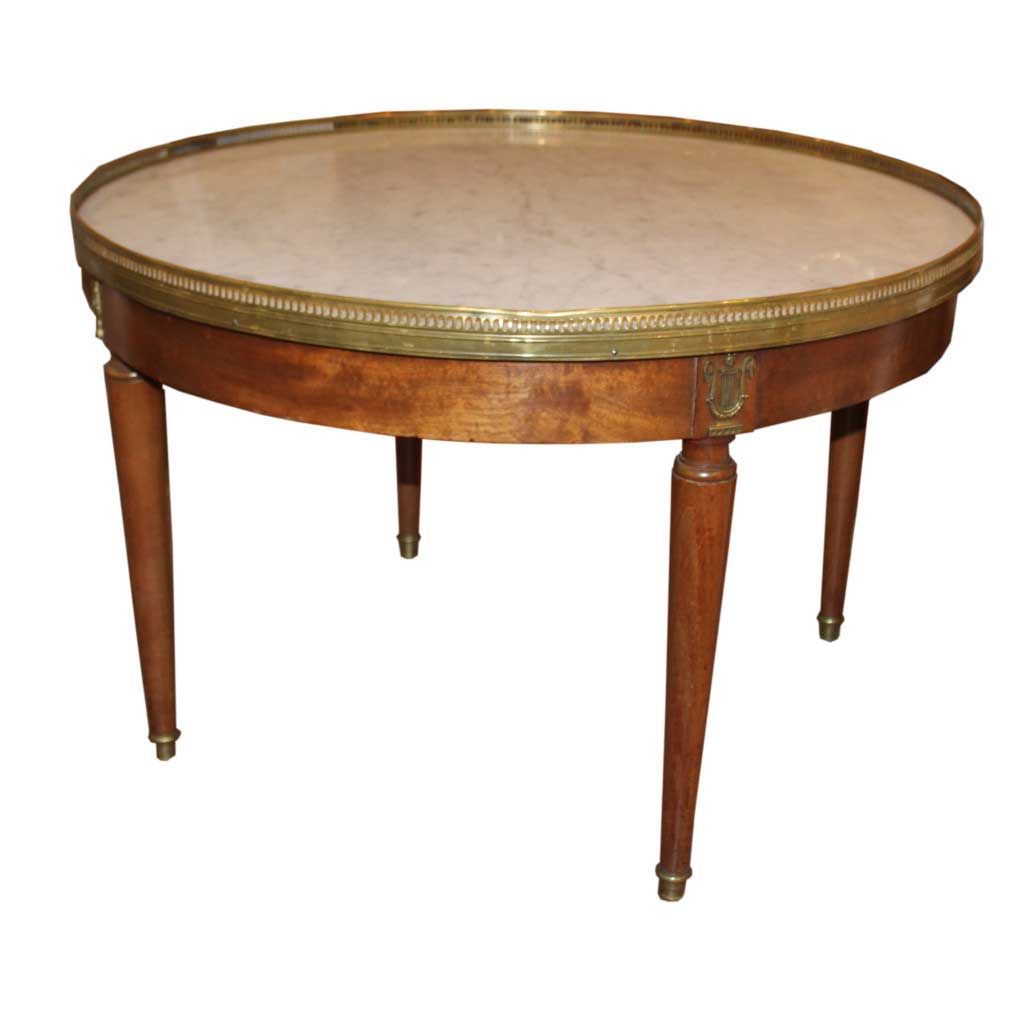 Marble Top Coffee Tables Throughout Current French Marble Top Coffee Table At Foxglove Antiques (View 11 of 20)