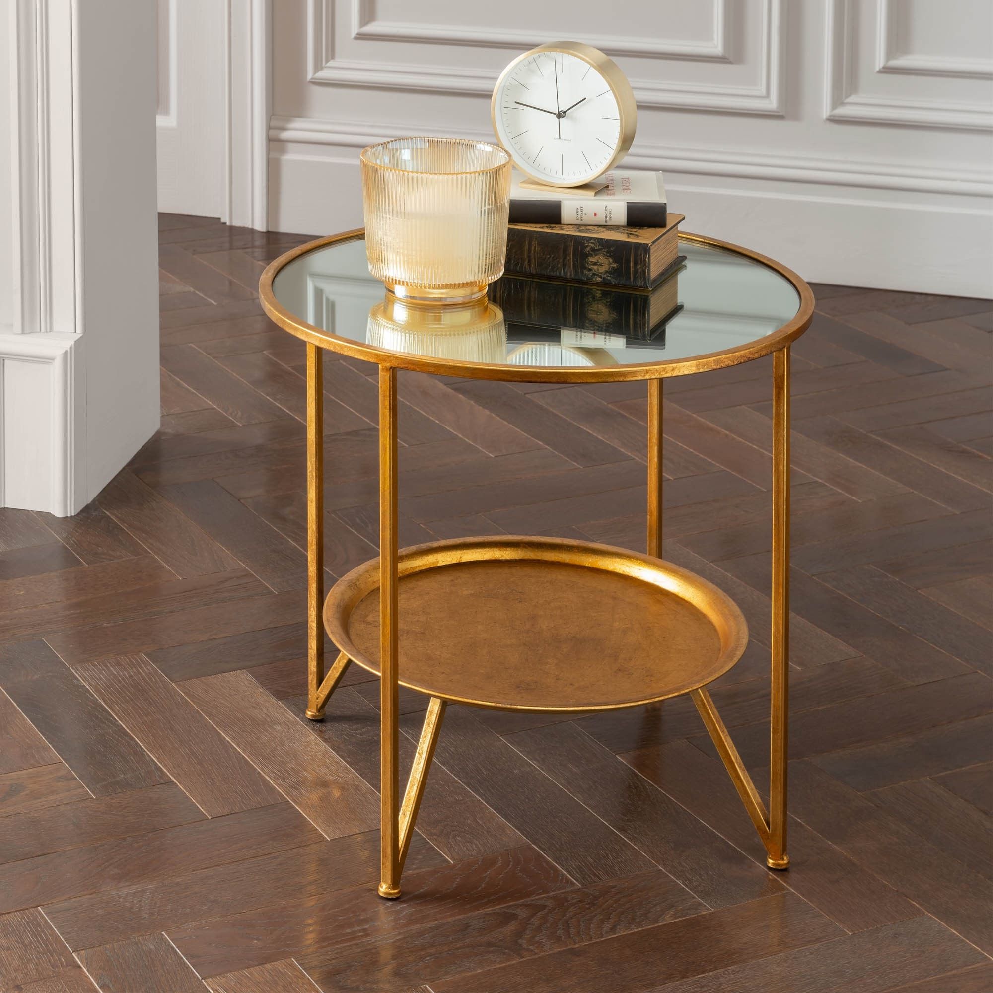 Metallic Gold Modern Cocktail Tables Pertaining To Preferred Gold Side Table (View 19 of 20)