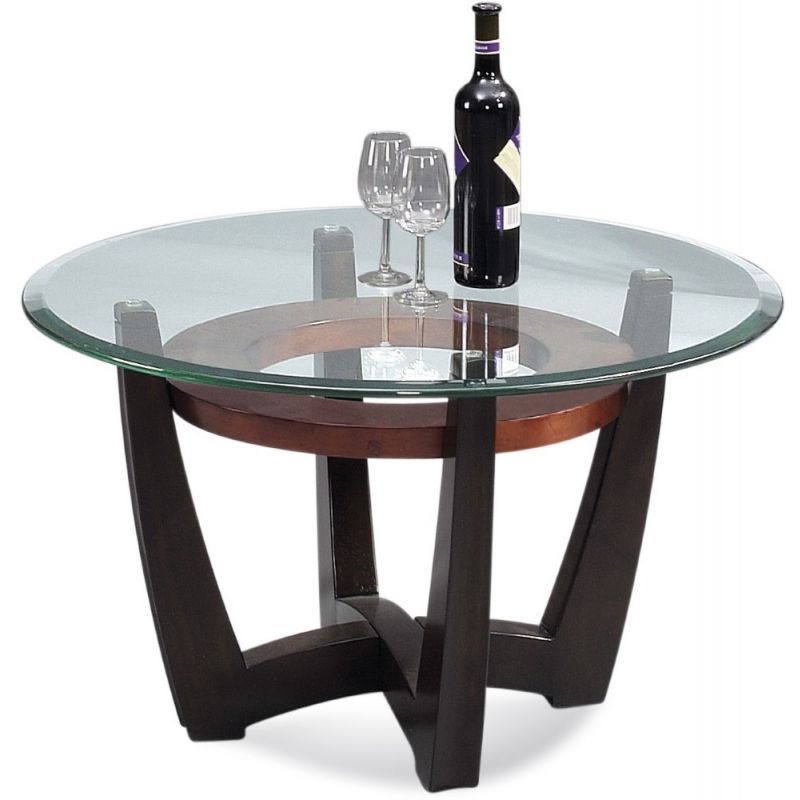 Mirrored And Silver Cocktail Tables Regarding Popular Bassett Mirror – Elation Round Cocktail Table Copper Ring (View 16 of 20)