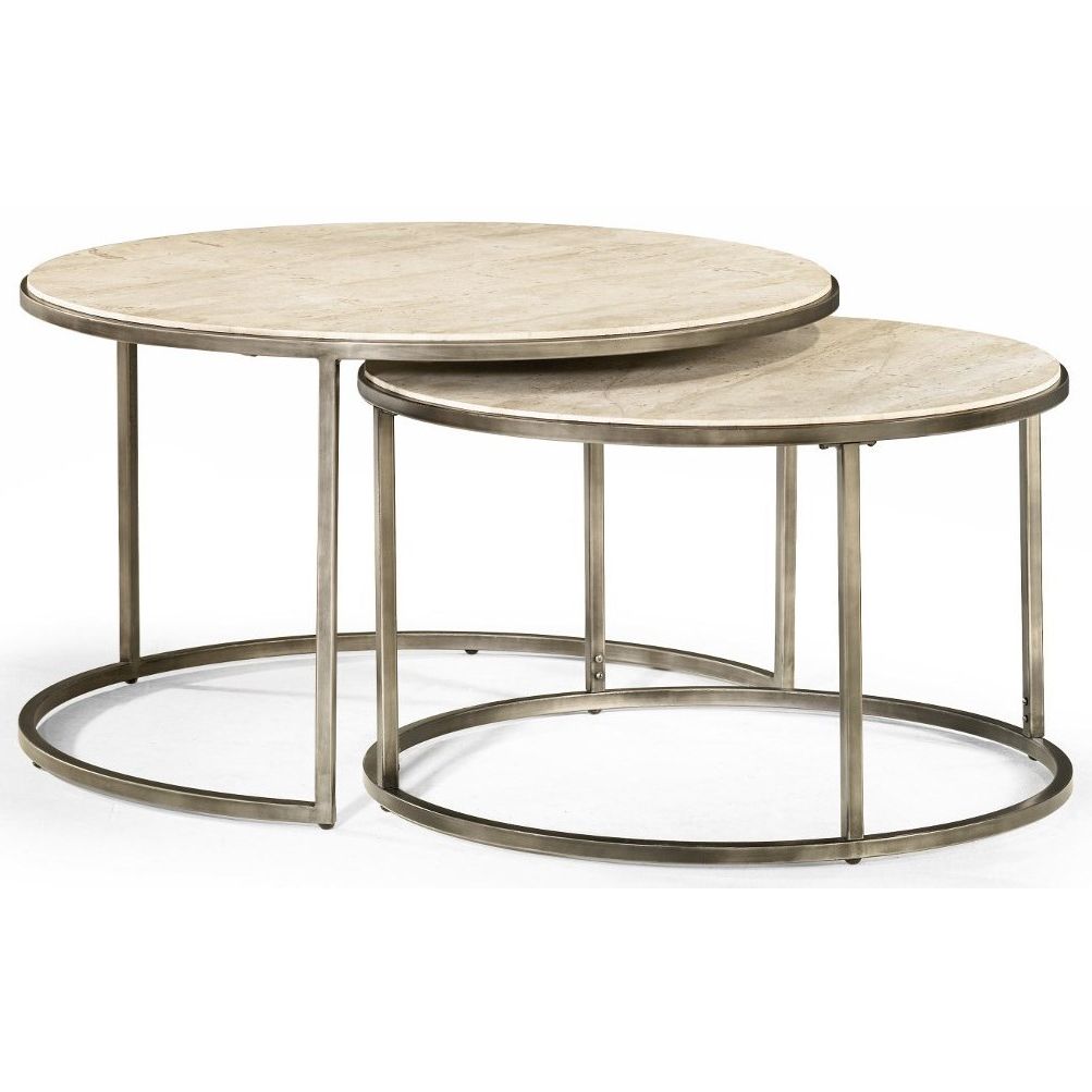 Modern Cocktail Tables For Favorite Hammary Modern Basics Round Cocktail Table With Nesting (View 18 of 20)