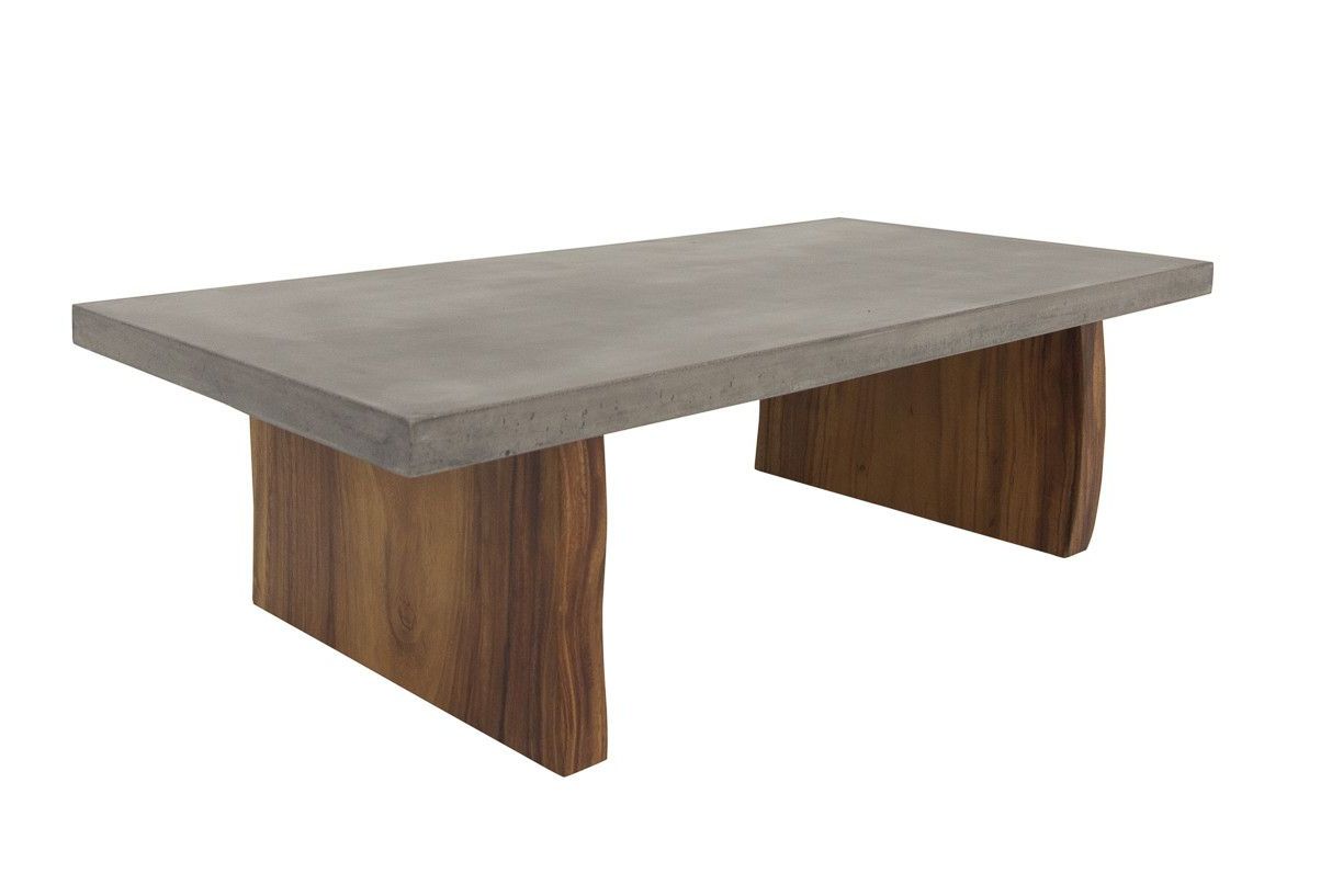 Modern Concrete Coffee Tables Pertaining To Famous Concrete Coffee Table With Eco Slab Legs (View 10 of 20)