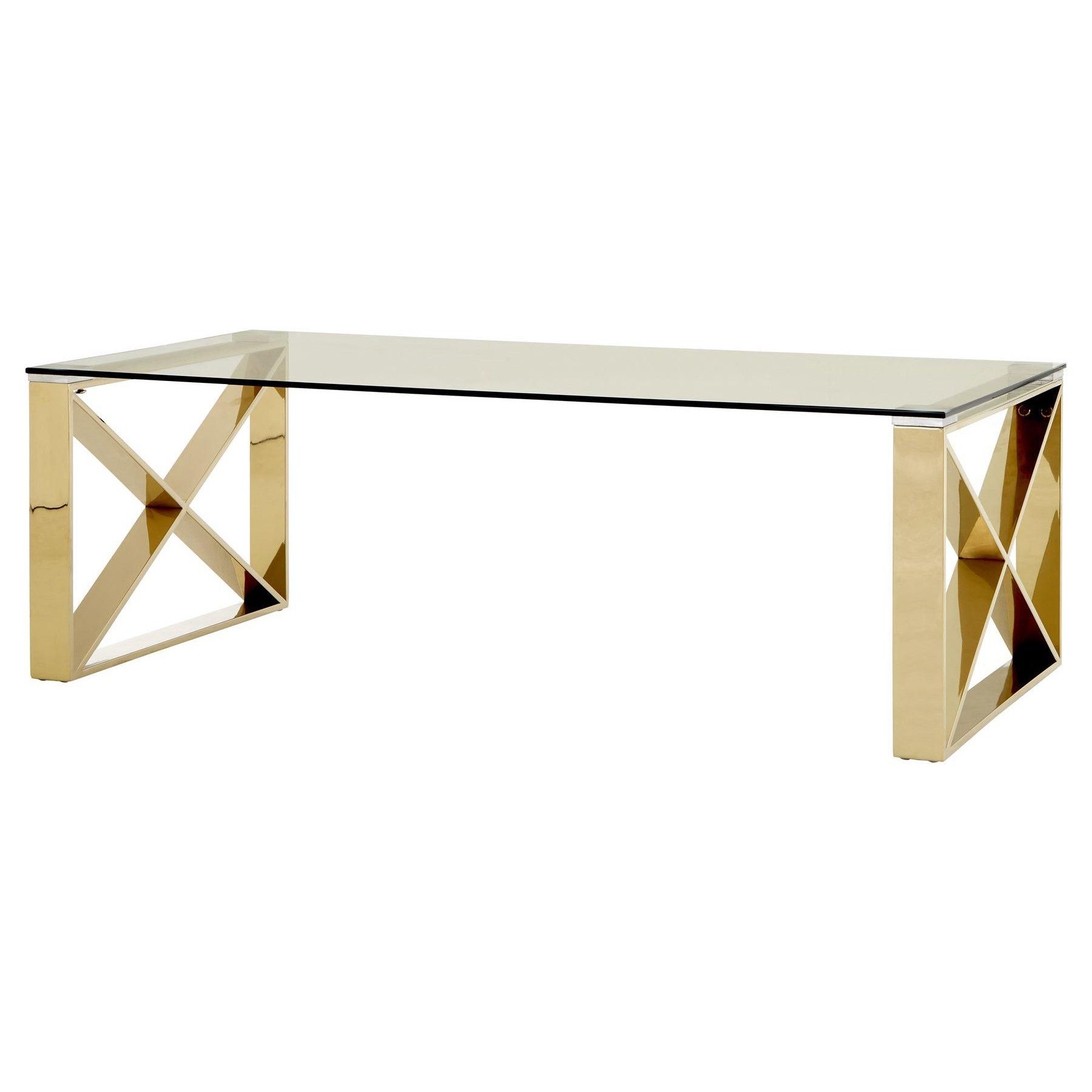 Modern Home – Premium Coffee Table Clear Glass Champagne With Fashionable Clear Coffee Tables (View 13 of 20)