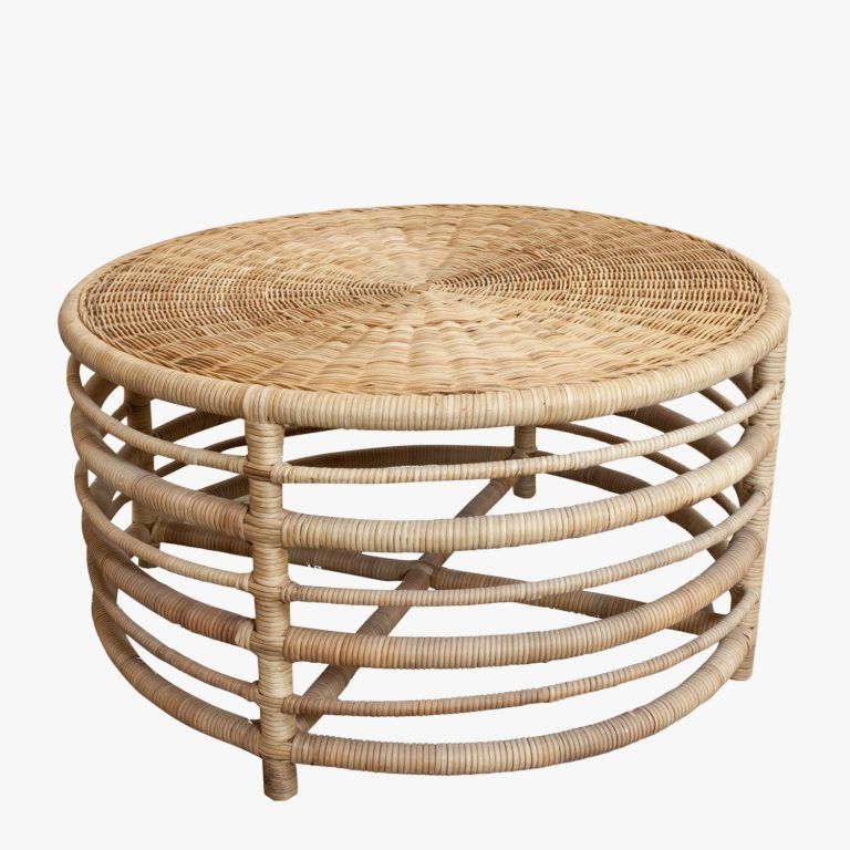 Montauk Natural Rattan Coffee Table (View 5 of 20)
