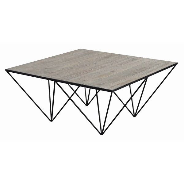 Most Current Matte Black Coffee Tables Pertaining To Shop Strick & Bolton Colbie White Washed Natural And Matte (View 10 of 20)