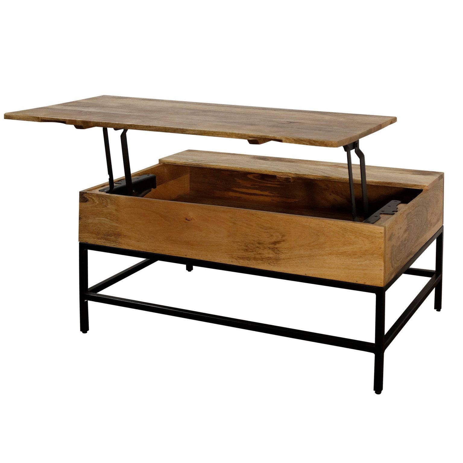 Most Current Solid Mango Wood Split Lift Top Storage Coffee Table In A Pertaining To Natural Mango Wood Coffee Tables (View 3 of 20)