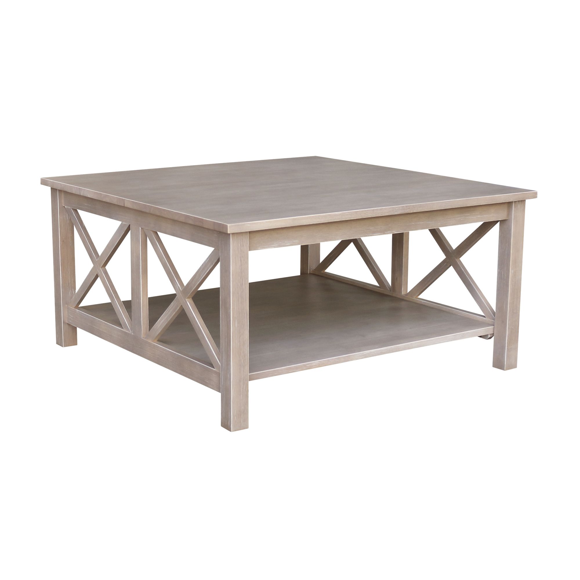 Most Popular Gray And Black Coffee Tables With Hampton Square Coffee Table – Gray – Walmart – Walmart (View 4 of 20)