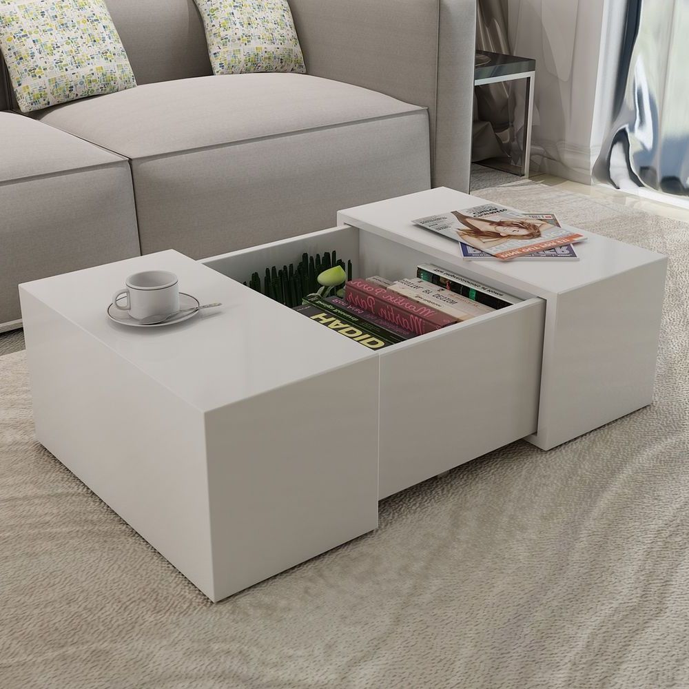Most Popular Made Of High Quality Mdf With A High Gloss Finish With Square High Gloss Coffee Tables (View 3 of 20)