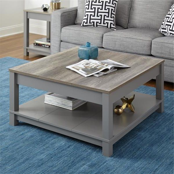 Most Recent Ameriwood Home Carver Grey Coffee Table – Overstock – 14139271 Throughout Gray And Black Coffee Tables (View 3 of 20)