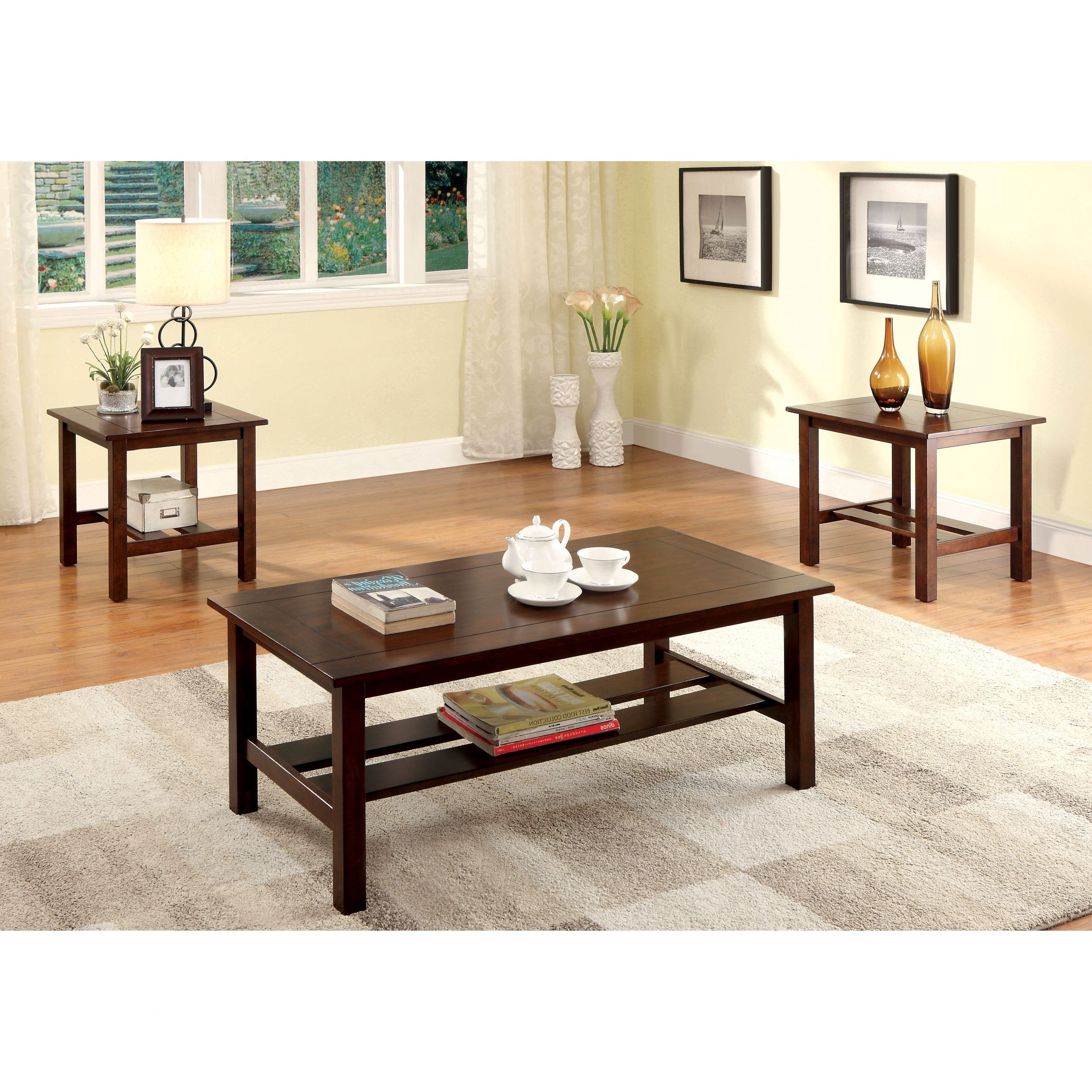 Most Recent Hokku Designs Klohe 3 Piece Coffee Table Set & Reviews In 3 Piece Coffee Tables (View 8 of 20)