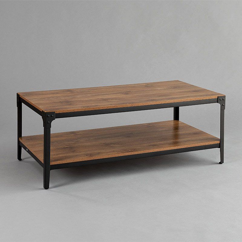 Most Recent Natural Wood Coffee Tables Inside Black With Natural Wood Pasadena Coffee Table – Nüage Designs (View 7 of 20)