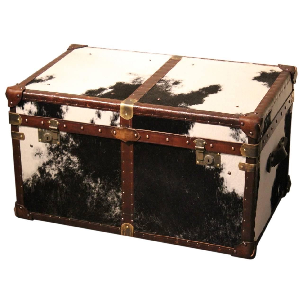 Most Recently Released Espresso Wood Trunk Cocktail Tables In Bespoke Cowhide Trunk / Coffee Table At 1stdibs (View 10 of 20)