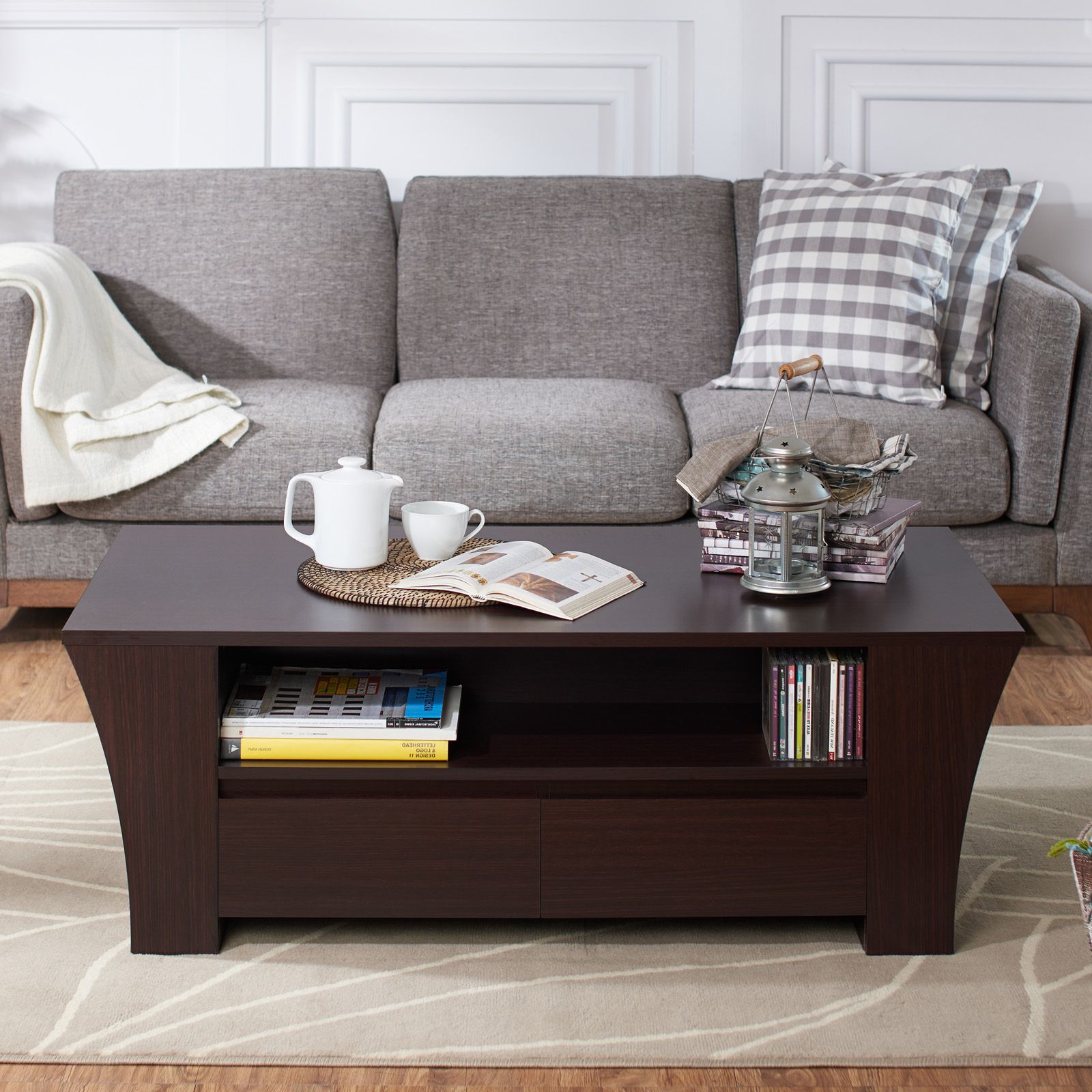 Most Recently Released Furniture Of America 2 Drawer Coffee Table – Coffee Tables Inside 2 Drawer Coffee Tables (View 8 of 20)