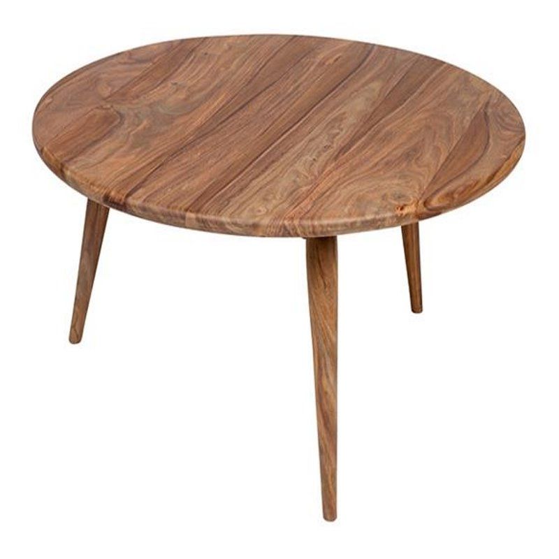 Most Recently Released Hawthorne Collections Modern Wood Round Coffee Table In Regarding Light Natural Drum Coffee Tables (View 8 of 20)